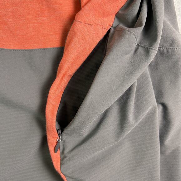 Title Nine Dress Women's Large Coral Gray Tennis Performance Dress with Pockets - Picture 4 of 5